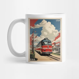 Ohio United States of America Tourism Vintage Poster Mug